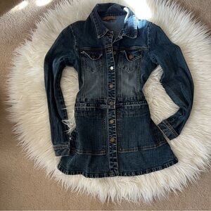 Arden B denim Autumn fall fashion dress 
Size small